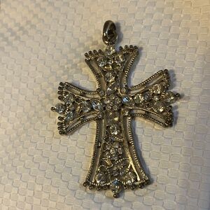 Extra sparkly & rare silver cross.